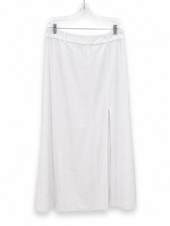 Abercrombie & Fitch Dresses & Skirts - Abercrombie & Fitch White Linen Maxi Skirt with Side Slit